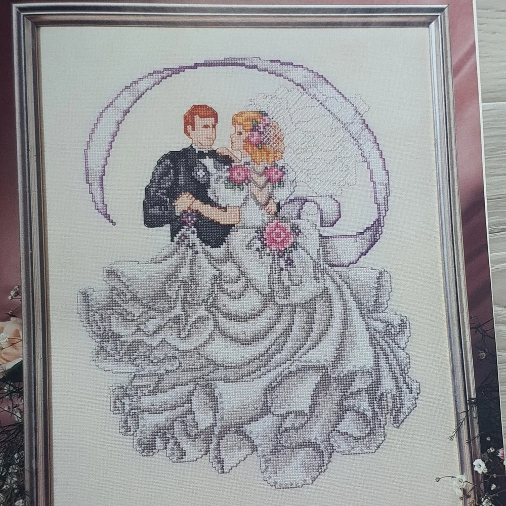 1995 American School‎ of Needlework Brides Cross Stitch Pattern Barbara Baatz